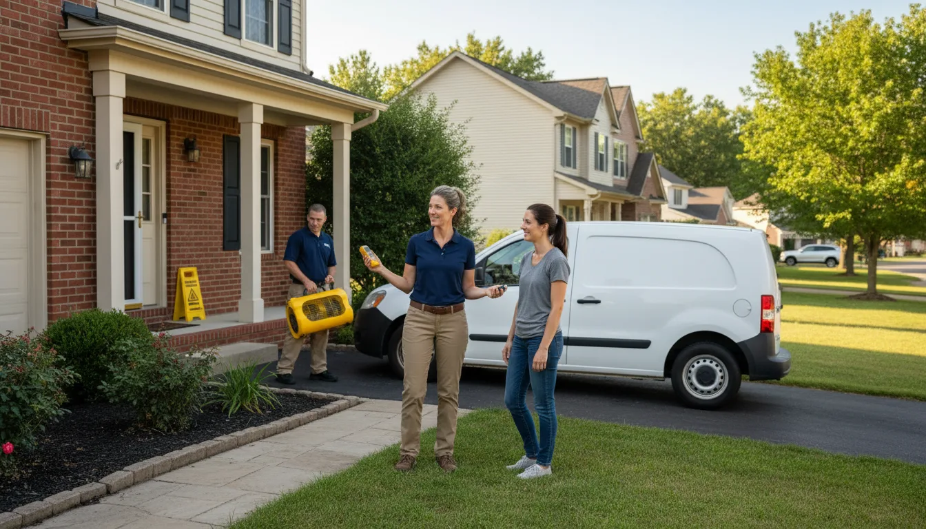 Water restoration image for Dehumidification And Cleanup Services in Westport Point, MA